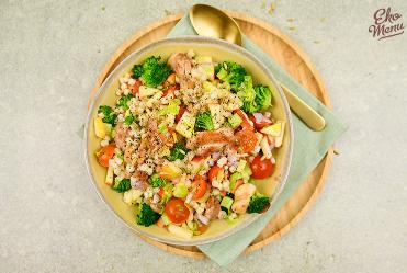 Parelcouscous met zomergroenten 