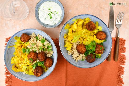 Parelcouscous met spitskool 