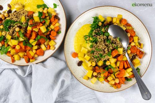 Quinoa met wortel, pastinaak en Légumaise