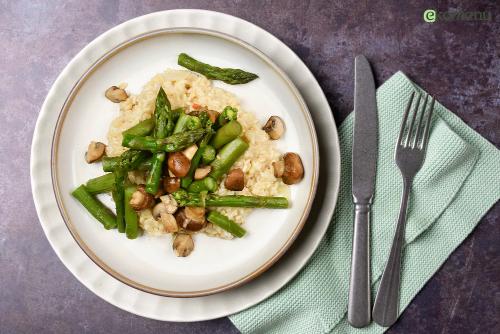 Smeuïge risotto met groene asperges