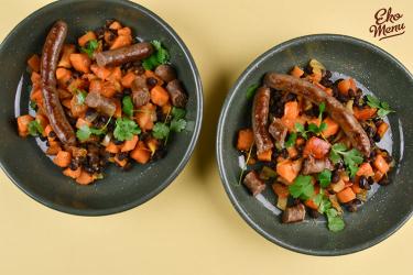 Zoete aardappel schotel