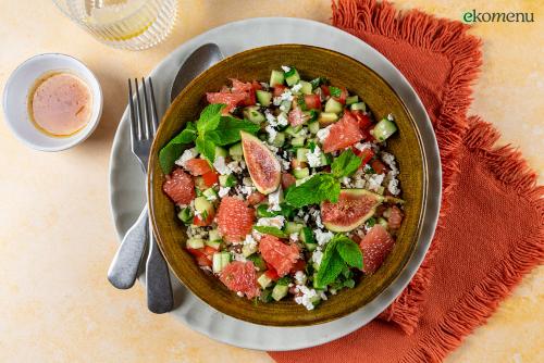 Tabouleh met grapefruit, vijgen en feta