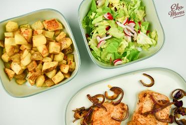 Filetlapje met aardappels