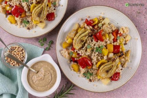 Parelcouscous met geroosterde venkel