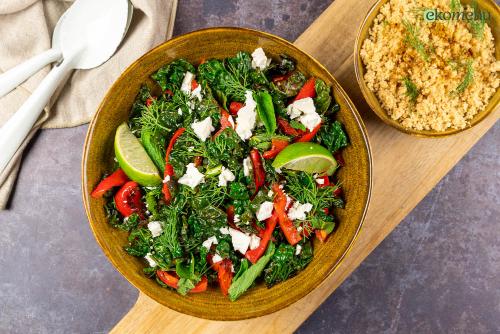 Libanese koolsalade met munt en feta