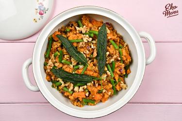 Zoete aardappelstamppot