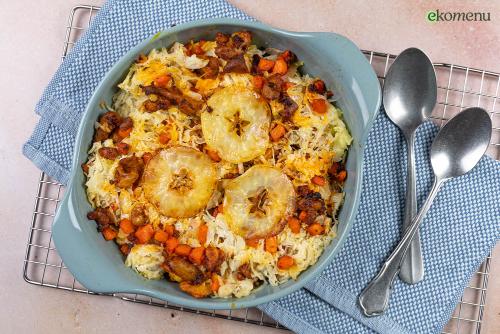 Zuurkool ovenschotel