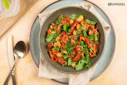 Creamy butterbeans met zongedroogde tomaatjes