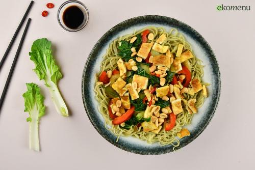 Rijstnoodles met paksoi