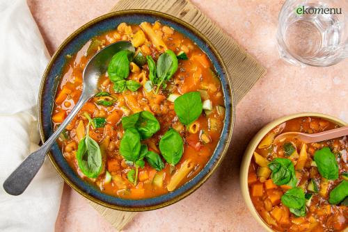 Minestrone met veel groenten