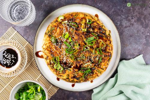 Koreaanse pajeon met snijbonen