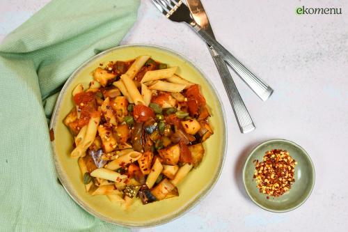 Pasta alla Norma met aubergine