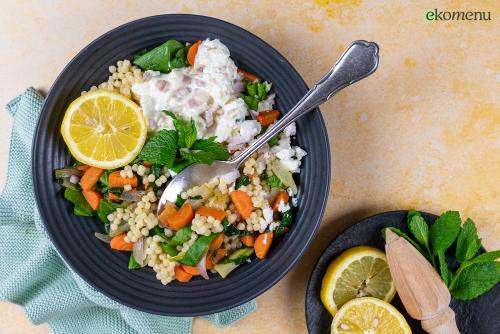 Frisse parelcouscous salade  