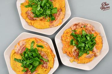 Socca pannenkoeken met zoete aardappel 