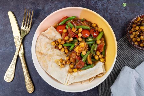 Roti met 'Ghoegri' kikkererwten