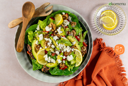 Keto Zomerse avocado feta salade