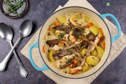 Romig Frans stoofpotje met kipdijbeenfilet 