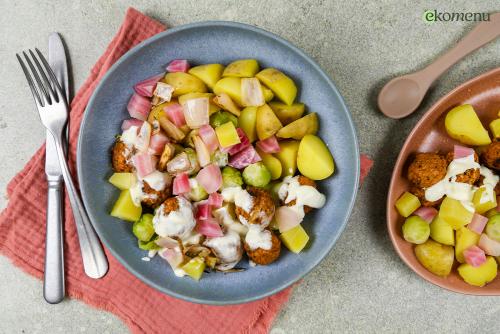 Provencaalse balletjes in roomsaus 