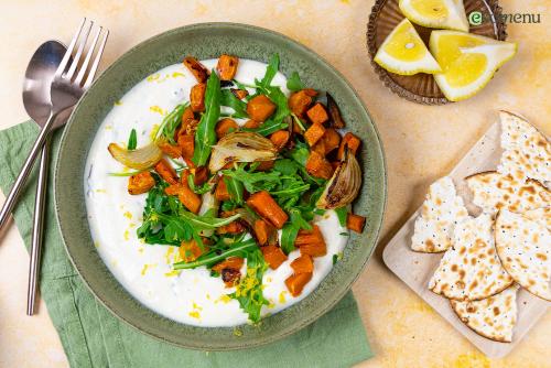 Whipped tofu met matzes