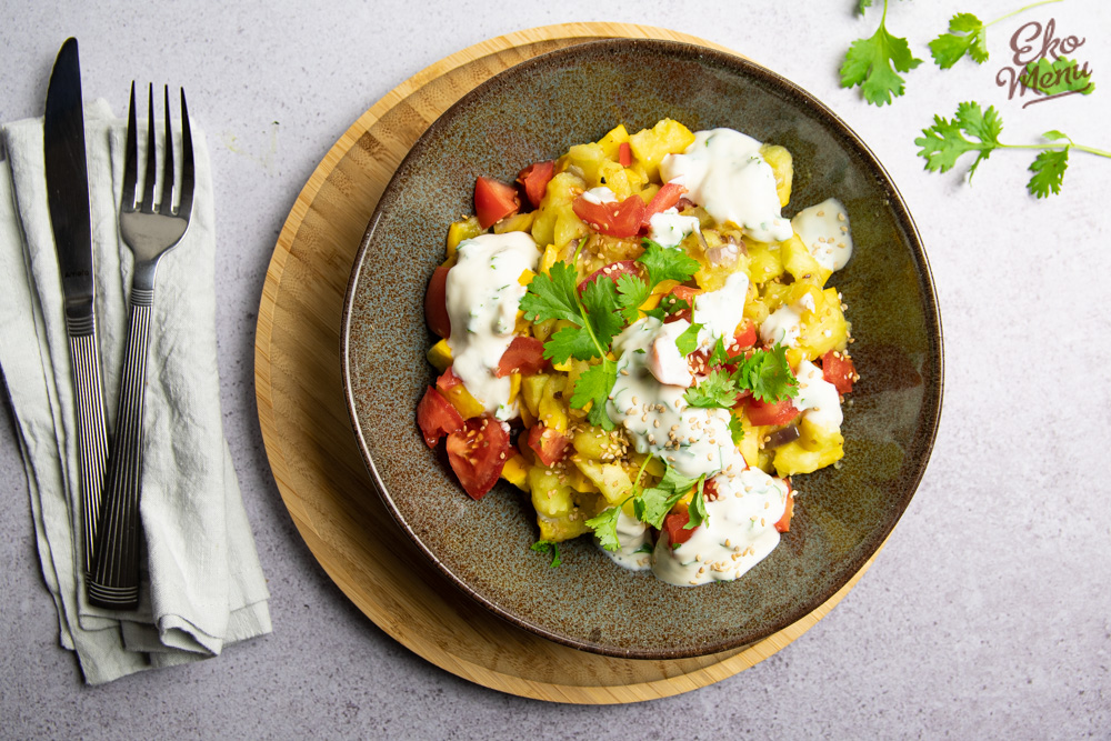 Bombay potatoes met courgette